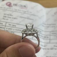 Thanh lý nhẫn kim cương GIA 8 ly 3 (8.38mm) VVS1 