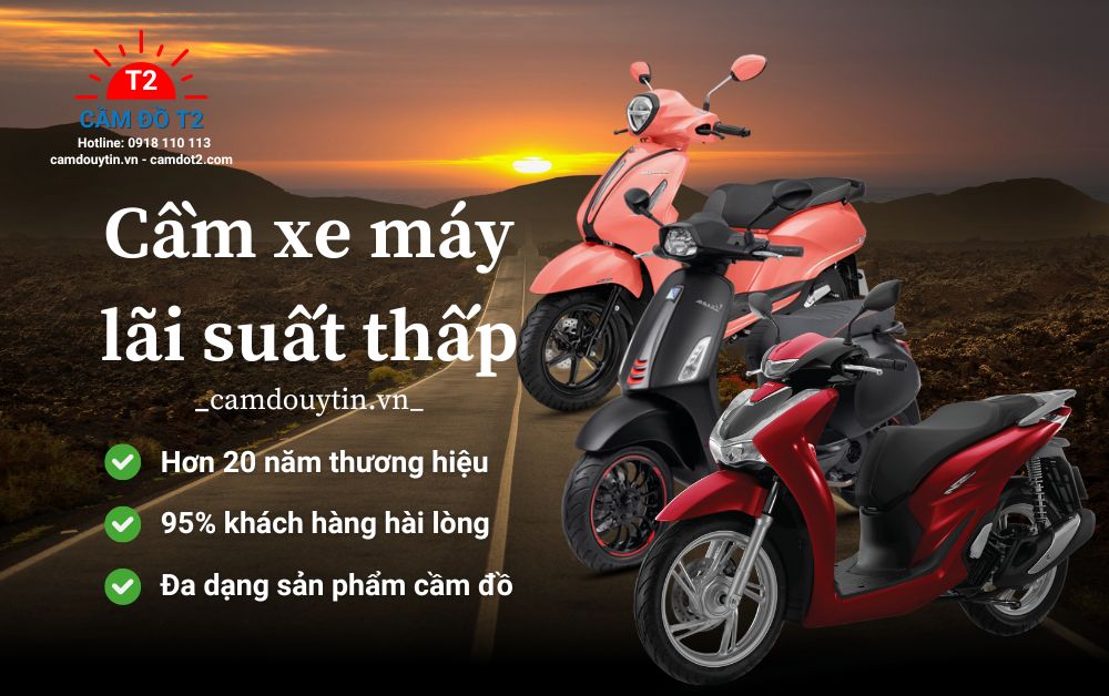 Cầm xe máy lãi suất thấp camdouytin.vn